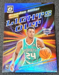 2023-24 Donruss Optic Blue /49 Lights Out Brandon Miller Holo Rookie RC #2 - Picture 1 of 2