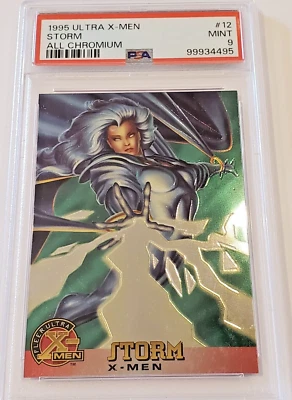 🔴1995 Fleer Ultra X-Men All Chromium #12 Storm PSA 9 Foto 1 de 3
