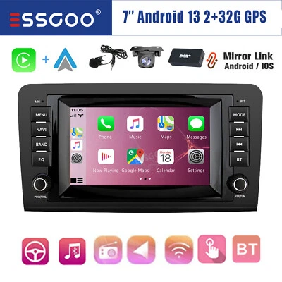 Für Mercedes ML/GL Klasse W164 X164 Autoradio Carplay Android 13 GPS BT DAB+ KAM - Bild 1 von 4
