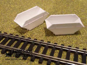 2 x 1:76 Scale OO Gauge 6 Yard Skips (LS1012) 3D Printed Model - Picture 1 of 5