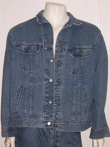 CHAQUETA VAQUERA AZUL LEE REMACHADA PARA HOMBRE TALLA XL AXILA-AXILA 26" IMPRESIONANTE CHAQUETA - Imagen 1 de 1