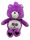 Care Bears Share Bear Play Along Plush Purple Lollipops 9 inch Stuffed Animal