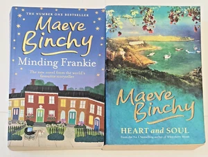Minding Frankie + Heart And Soul By Maeve Binchy Romance Novel Book Bundle Lot - Picture 1 of 18