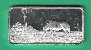 THE GREAT PLAINS  .999 SILVER ART BAR - Picture 1 of 2