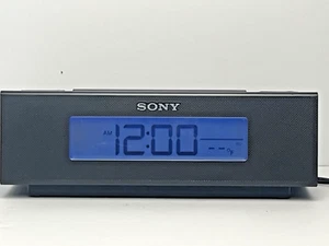 Sony Dream Machine ICF-C707 Alarm Clock-Nature Sounds-Black-AM/FM-Tested Works - Picture 1 of 5