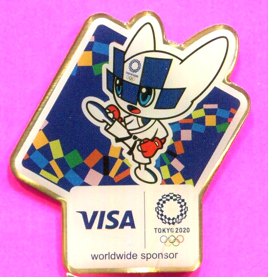 PIN OLÍMPICO DE TOKIO 2020 VISA MASCOTA PIN JUDO PIN PATROCINADOR MUNDIAL Foto 1 de 1