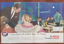 American Airlines Mercury Vintage 1960s Large Magazine Ad