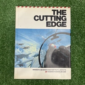The Cutting Edge By Charles James CJ Heatley III, US Navy 1986 HC Top Gun - Picture 1 of 14