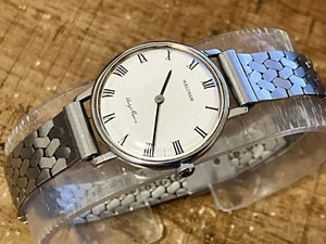 Waltham Lady Maxim Handaufzug Swiss Made Damen Edelstahl Uhr läuft Vintage - Bild 1 von 2