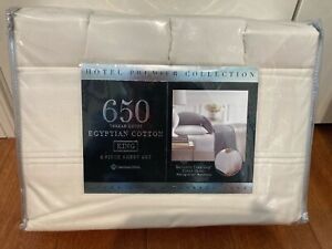 Hotel Premier Collection 650-Thread Count Egyptian Cotton 6 pcs Sheet Set King