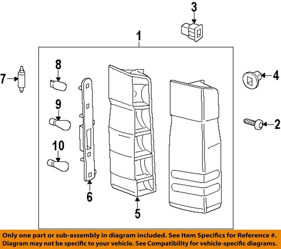 Mercedes MERCEDES-BENZ OEM 10-15 Sprinter 2500-Bombilla Exterior 072601012703 Foto 1 de 1