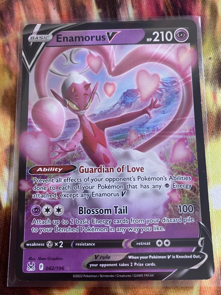 Enamorus V Ultra Rare V Holo Lost Origin 082/196 SWSH11 Nm - Image 1 of 1