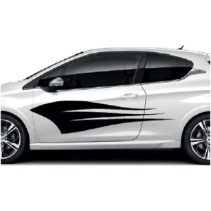 Car Side Graphics X 2 Will Fit Any Car Van Universal Stickers Decals CSG02 - Picture 1 of 2