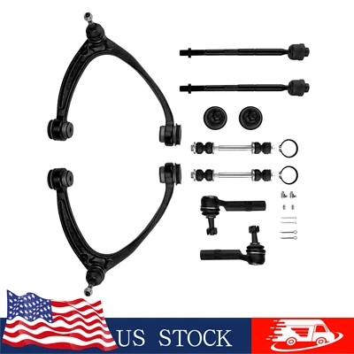 10x For 2008-2014 Chevrolet Tahoe Tie Rod Ends Control Arms Ball Joints Sway Bar Foto 1 de 4