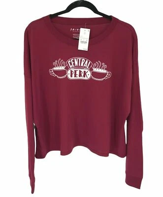 Camiseta para mujer Friends TV Show Central Perk manga larga Merlot XS,S,M,L,XL,XXL Foto 1 de 4