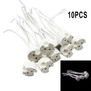 10X MR16 12V LED DOWNLIGHT LAMP HOLDER SOCKET HALOGEN CONNECTOR CONNECTION - Picture 1 of 9