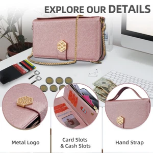 For Samsung S5/S6/S6EDGE/S6EdgePlus Luxury Leather Wallet Card Holder Phone Case - Picture 1 of 63