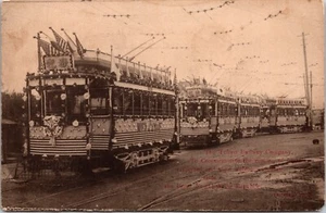 1908 Tokyo Railway Co. Commemorating Visitors From The Great Neighboring... - Picture 1 of 2