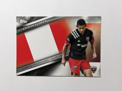 2021 Topps MLS Flags of Foundation Edison Flores #FF-11 - Image 1 of 2