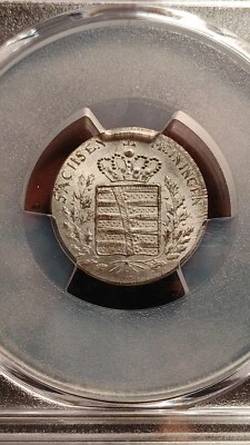 1831 L Saxe-Meiningen Germany 6 Kreuzer PCGS MS66 Finest Known Top Pop      1265 - Image 1 of 4