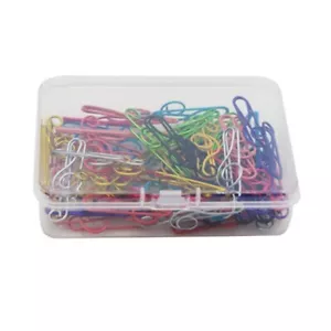 50Pcs 40mm Metal Paperclips Colorful File Paper Clamp Small Metal Bookmarks Clip - Picture 1 of 8