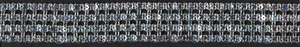 1&1/2" METALLIC SILVER SEQUIN BRAID TRIM 10 METERS - Picture 1 of 1