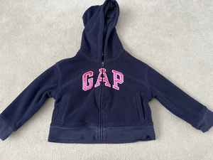 GAP Girls Navy Fleece Gap Hoody Age 3 Years - Picture 1 of 8