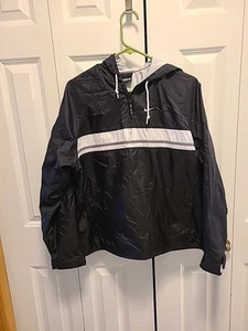 Nike Hoodie Size M (8 - 10) Black Full Zipper Hoodie Rain Jacket Outwear Women - Picture 1 of 10