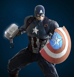 Capitán América ¡End Game! ¡Personalizado! ¡Pintado o sin pintar! - Imagen 1 de 10