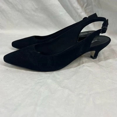 Cunas para caminar gamuza cabestrillo punta puntiaguda gatito tacones confort nuevo sin caja 8  Foto 1 de 4