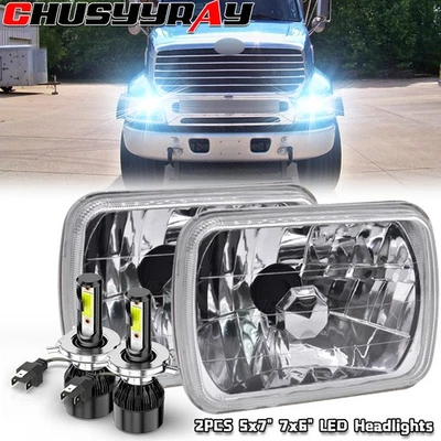 Подходит для коммерческого грузовика Sterling LT9500 DOT 5x7 дюймов 7x6 дюймов светодиодная фара дневной свет герметичный луч - Изображение 1 из 4