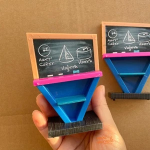 2PC 1/6 Scale Dollhouse Miniatures Furniture Blackboard Classroom Store Plastic - Picture 1 of 4