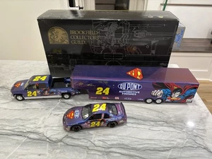 Jeff Gordon 1999 Superman DuPont Brookfield Dually Show Car Hauler 1/24 Diecast - Bild 1 von 7