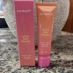 ACE BEAUTE Layer Grip Primer glatt + blau mit Jajoba + Vitamin E 1 fl oz Neu im Karton - Bild 1 von 3