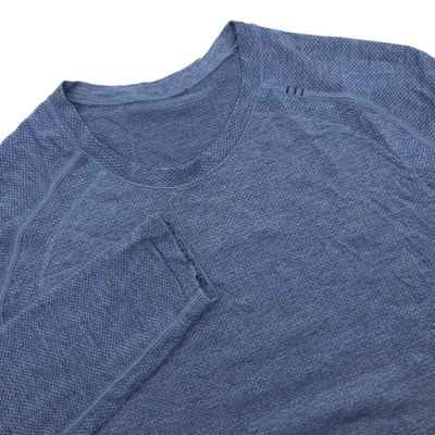 Lululemon Shirt Men's Medium Blue Metal Vent Tech Performance Long Sleeve Gym - Image 1 of 4