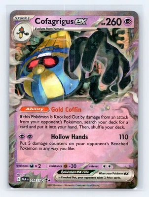 Cofagrigus ex Double Rare SV04: Paradox Rift 076/182 NM - Image 1 of 2