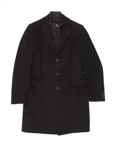 PRADA Mens Overcoat IT 50 Large Navy Blue Wool DF50 - Picture 1 of 4
