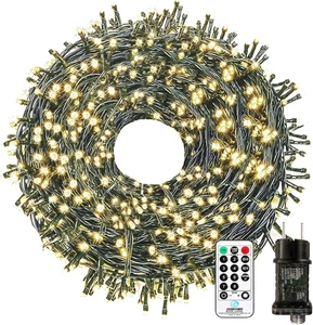 LED Lichterkette Außen Strombetrieben, 30M 300 LED Lichterkette Weihnachtsbaum 8 - Bild 1 von 12