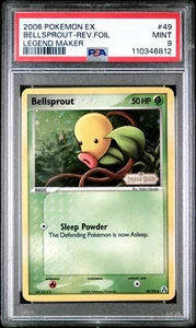 PSA 9 2006 POKEMON EX LEGEND MAKER #49 BELLSPROUT-REV.FOIL LEGEND MAKER - Picture 1 of 2