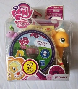Figurina My Little Pony 2011 Applejack con valigia e DVD nuova RARA - Foto 1 di 7