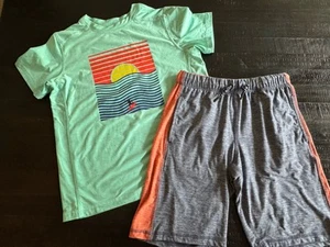 Hanna Andersson Boys Set Top And Shorts Active UV Size 130 8 - Picture 1 of 4