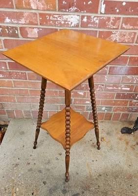 Антикварная подставка под папоротник из массива дуба ножки из дерева 28,5 дюйма - Изображение 1 из 4