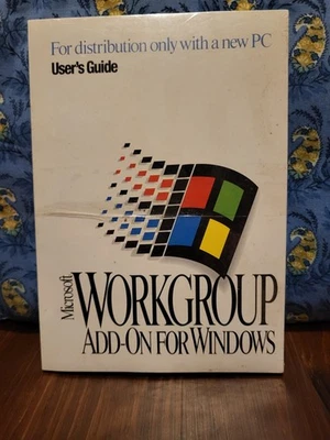 SEALED Microsoft Workgroup Add-On For Windows User's Guide COA RARE - Image 1 of 2