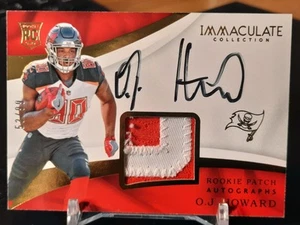 O.J. Howard 2017 Panini Immaculate On Card Auto + Patch RPA #123 Buccaneers /99 - Bild 1 von 4
