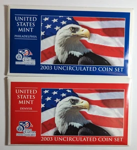 2003 P and D Uncirculated Mint Set - Picture 1 of 5