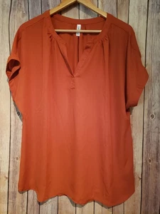 Blusa donna Lilbetter taglia XL top scollo a V manica corta - Foto 1 di 6