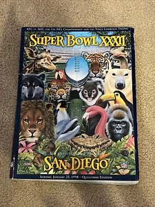 PACKERS vs BRONCOS Super Bowl XXXII 32 Programa de Juego de Fútbol - Imagen 1 de 1