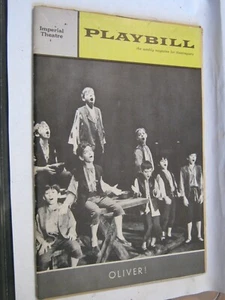 January 21, 1963 Playbill OLIVER! Imperial Theater, "David Jones" Artful Dodger - Picture 1 of 12