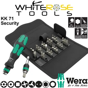 Wera Screwdriver Set 1/4" Hex Drive KK 71 Security 32pc Bit Set Rapidaptor TX BO - Picture 1 of 11