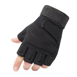 Tactical Half Finger Gloves Men's Army Military Combat CS Special Ops Fingerless - Picture 1 of 18